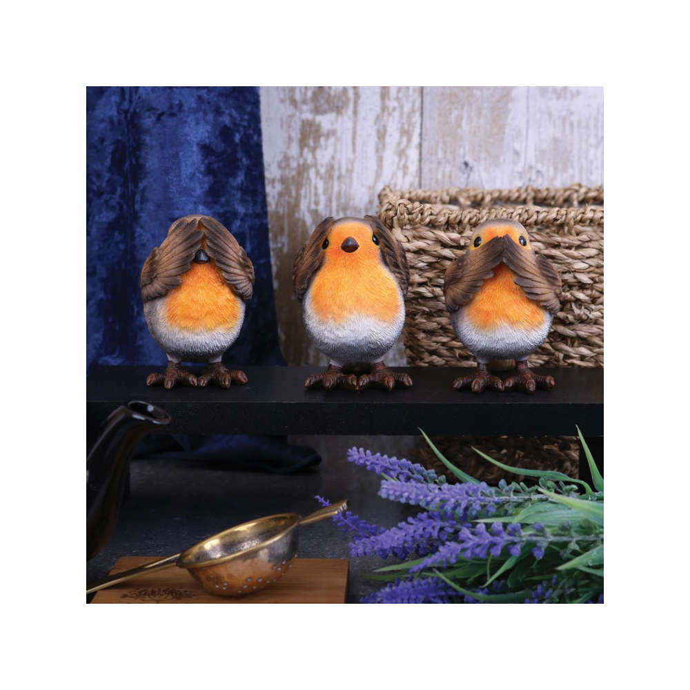 Nemesis Now - Three Wise Robins Dekorative Figuren - Mehrfarben
